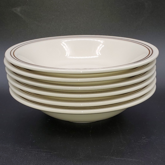 MOUNT CLEMENS POTTERY 6PC POPCORN BOWL SET - Picture 5 of 5